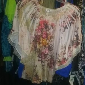 Plus size ladies poncho